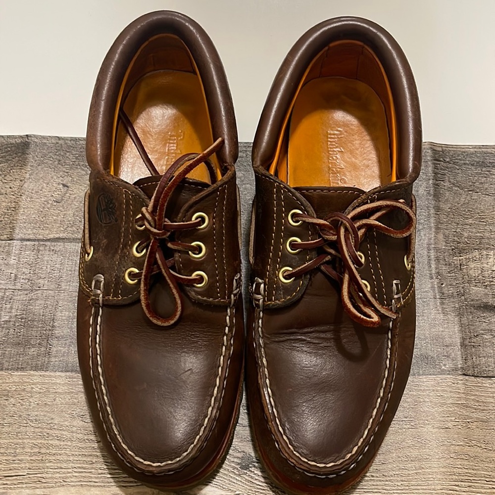 Brown Timberland 3-EYE LUG HANDSEWNS